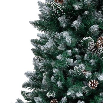 Árvore de Natal vidaXL artificial com pinhas e neve branca 210 cm - Árvores  de Natal - Compra na 