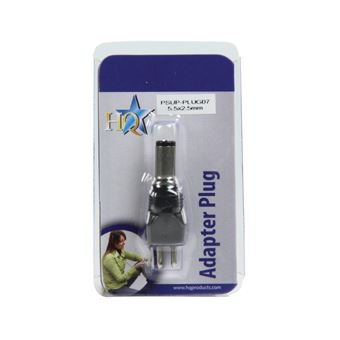 cabo de interface/adaptador de género HQ PSUP-PLUG07  5.5x2.5mm CA Preto - 1