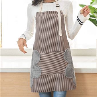 Avental Impermeável com Alças Ajustáveis e Bolso Largo - Cinza - 1