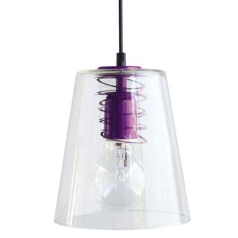Candeeiro Suspensão Tosel Maison 1| 8 cm | 1 Luzes - Roxo - 1