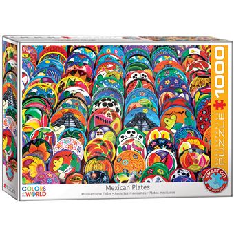 Puzzle Eurographics Mexican Ceramic Plates | 1000 Peças - 1
