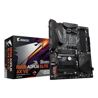 Motherboard GIGABYTE B550 AORUS ELITE AX V2 | Preto - 1