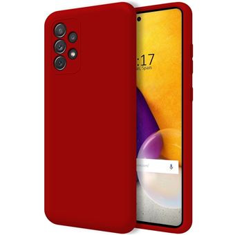 Capa Tumundosmartphone de Silicone Líquido ultramacio para Samsung Galaxy A72 cor vermelha - 1