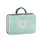 Caixa Maileg Suitcase Metal | Cream Mint Dots - Azul_0