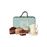 Caixa Maileg Suitcase Metal | Cream Mint Dots - Azul_1