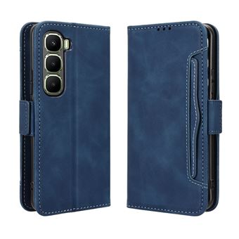 Capa FOXDOCK Protetora para Infinix Hot 60 Pro Plus 4G | Suporte e Flip de couro PU | À Prova de Choque | Azul - 1