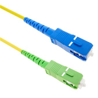 Cabo de Fibra Ótica BeMatik SC/PC para SC/APC Monomodo Simplex 9/125 de 10m - 1