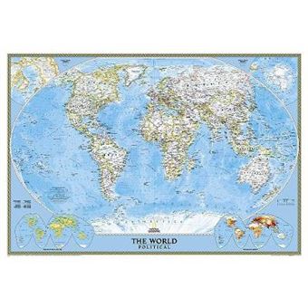 World Classic, Tubed Wall Maps World National Geographic Reference Map - 1