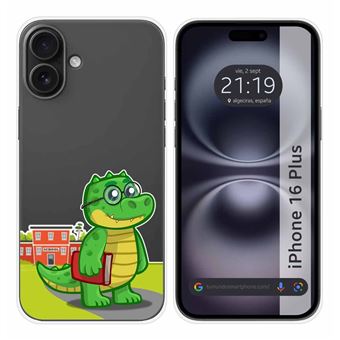 Capa de silicone TUMUNDOSMARTPHONE transparente para iPhone 16 Plus (6.7) | Design Coco - 1