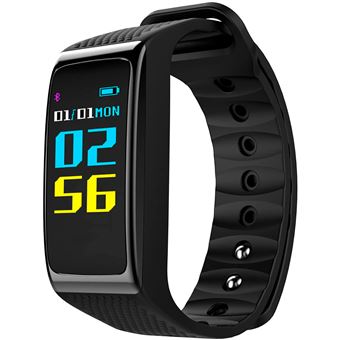 Pulseira de Atividade Blaupunkt BLP5200 | Monitor do Ritmo Cardíaco |Pedômetro | Calorias | Smartwacth | IOS e Android - Preto - 1