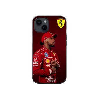 Capa Maniacase para Iphone 13 | Lewis Hamilton - Papel de parede oficial da Ferrari - 1