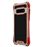 Capa Magunivers de TPU Fibra de Carbono Anti-Queda Ouro Vermelho para Samsung Galaxy S10_2