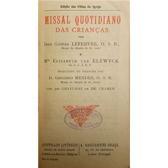 Missal quotidiano das crianças. - 1
