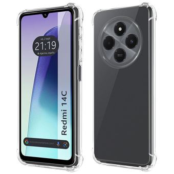 Capa de Silicone TUMUNDOSMARTPHONE Anti-Choque Transparente para Xiaomi Redmi 14C - 1