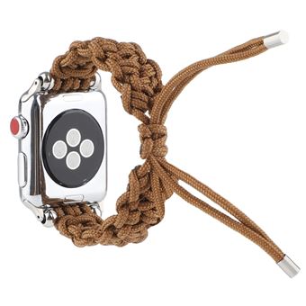 Bracelete de Nylon HSMY Trançado Ajustável para Apple Watch Series 6/ SE/ 5/ 4 | 40 mm - Castanho - 1