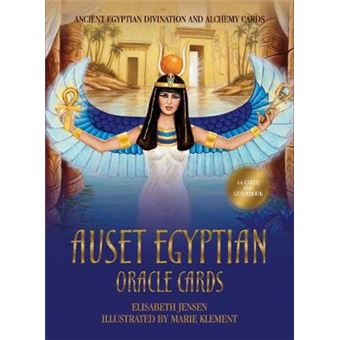 Auset Egyptian Oracle Cards Ancient Egyptian Divination And Alchemy Cards  44 Full Colour Cards And 112Pp Guidebook Rockpool Oracle Cards - 1