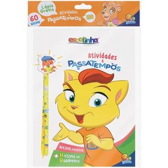Atividades E Passatempos - Kit Livro + Lápis Borracha (Escolinha Todolivro) - 1