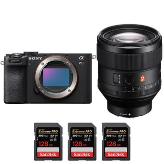 Sony A7CR Preto + FE 85mm f/1.4 GM + 3 SanDisk 128GB Extreme PRO UHS-II SDXC 300 MB/s + PDF MCZ DIRECT - 1