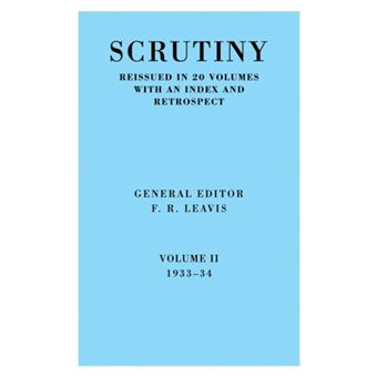 Scrutiny: A Quarterly Review Vol. 2 1933-34 - A Quarterly Review - Paperback - 2008 - 1