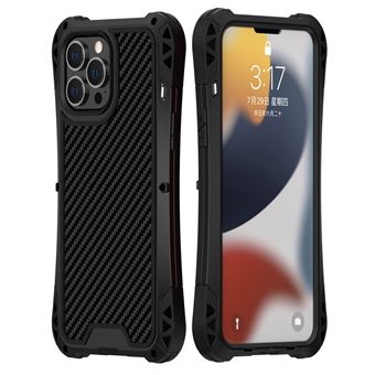 Capa Silicone R-JUST airbag auxiliar híbrido Preto para iPhone 13 Pro Max 6.7'' - 1