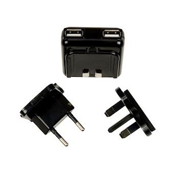 Carregador Adaptador Universal Logic3 LG 095 compatível com USB Preto - 1