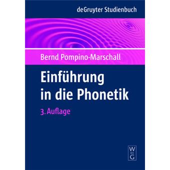 Einfhrung In Die Phonetik De Gruyter Studienbuch - 1
