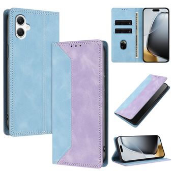 Capa FLOODKING para Samsung Galaxy A07 | Couro Premium Bicolor | Porta-Cartões | RFID | Suporte | Roxo - 1
