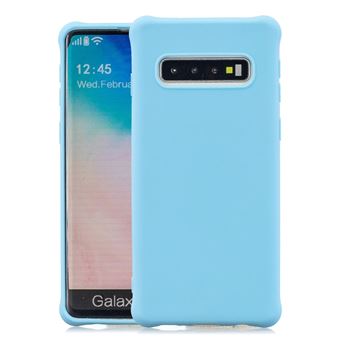 Capa e TPU Magunivers Pele Fosca Anti-Choque Azul Claro para Samsung Galaxy S10