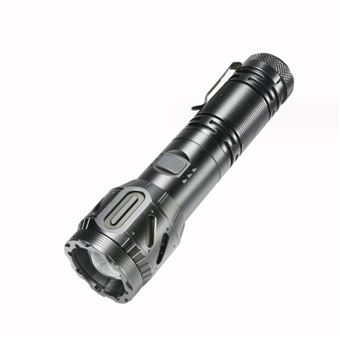 Lanterna LED Recarregável Chronos | USB-C | 5 Modos | À prova d'água | Preto - 1