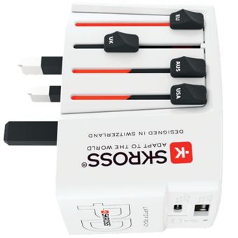 Carregador de Dispositivos Móveis Skross World USB Charger | Branco - 1