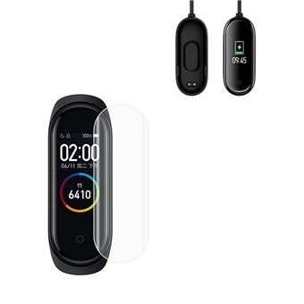 Kit Phonecare Carregador USB Charger + Película Protetora Ecrã Gel Full Cover para Xiaomi Mi Band 6 / Mi Smart Band 6 - 1