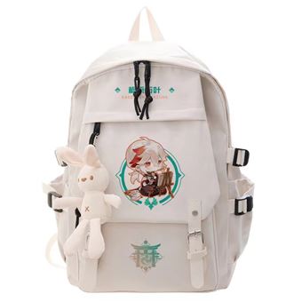 Mochila Escolar DreamWorks | Genshin Impact | 32 x 13 x 45 cm | Branco 1373 - 1