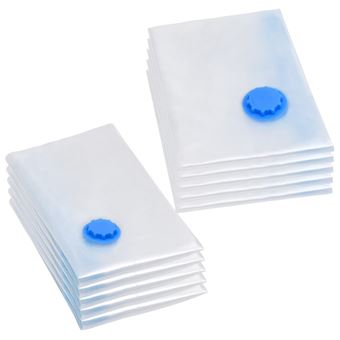 Sacos para arrumação de roupas a vácuo vidaXL | 2 tamanhos 10 Peças - 1