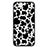 Capa Hapdey para iPhone 7 - 8 Design Padrão de Vaca em Silicone Flexível e TPU Preto_0