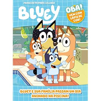 Bluey Prancheta Para Colorir - 1