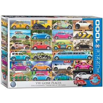 Puzzle Eurographics VW Beetle Gone Places | 1000 Peças - 1