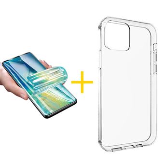 Pack 1 x Película de Hidrogel + Capa skyhe Apple iphone 11 Pro | Silicone Liso - Transparente Clear - 1