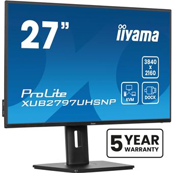 Monitor iiyama XUB2797UHSNP-B1 | LED | 4K UHD | 4 ms | 60 Hz | 27" | F - 1