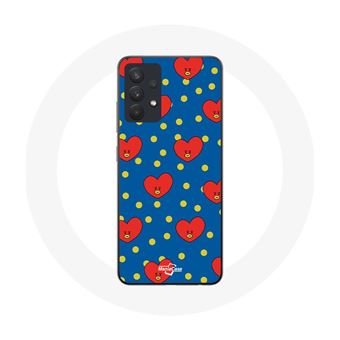 Capa Maniacase para Samsung Galaxy A13 4G / A13 4G Lite Bts Bangtan Rapazs Bt21 Tata de V Fundo Azul - 1