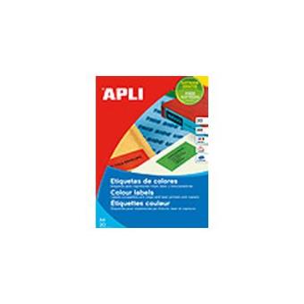 APLI 11840 etiqueta autocolante Vermelho 100 peça(s) - 1