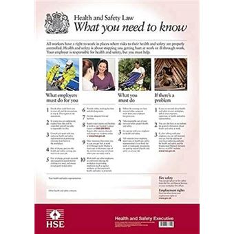 Health and Safety Law: What You Need to Know (A3) - Poster - 2009 - 1