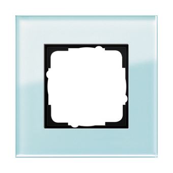 Placa de Parede e Cobertura de Interruptor GIRA Esprit Glas | Azul - 1