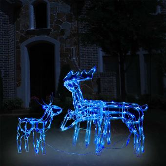 Iluminação de Natal vidaXL | Renas | 229 Luzes LED | 3 Peças - 1