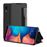 Capa Magunivers Pu Giro com Suporte e Janela de Visualização Preto para Samsung Galaxy A20E_0