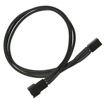cabo de interface/adaptador de género Nanoxia 900100017  3-pin molex Preto - 1