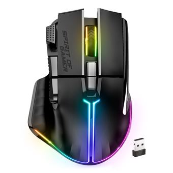 Rato Gaming Wireless Spirit of Gamer PRO M5 DARK WIRELESS | 8000 DPI | Preto - 1