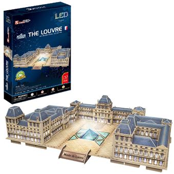 Puzzle 3D CubicFun Edifícios The Louvre | 137 Peças - 1