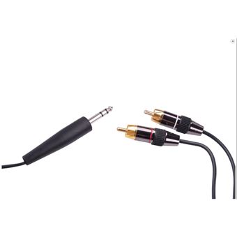 Cabo Jack 6.3 mm Macho Stereo - 2 x RCA Macho | 1.8 m - 1