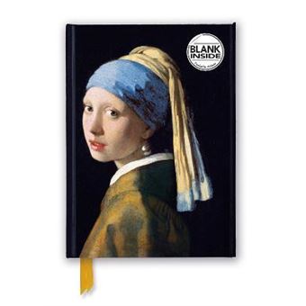 Johannes Vermeer Girl With A Pearl Earring Foiled Blank Journal By Flame Tree Publishing - 1