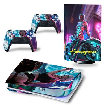 Autocolantes de Proteção HSMY para Consola Sony PS5 Edition Standard - Cyberpunk 2077 -TN-PS5Disk-4002 - 1